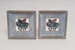 Vintage Deco Folk Art Painted Wood and Wheeling Ceramic Tile "Pegasus" Bookend - Image 2