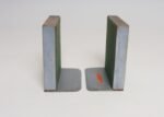 Vintage Deco Folk Art Painted Wood and Wheeling Ceramic Tile "Pegasus" Bookend - Image 5