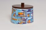 Vintage Elfi Stadler for Schramberg Faience Ceramic Lidded Jar / Canister / Box - Image 3
