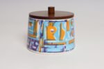Vintage Elfi Stadler for Schramberg Faience Ceramic Lidded Jar / Canister / Box - Image 2
