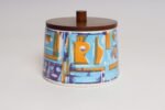 Vintage Elfi Stadler for Schramberg Faience Ceramic Lidded Jar / Canister / Box - Image 2