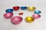Set of Ten Norwegian Modern Enamel Multi-Color Bowls by Bjørn Engø for Emalox - Image 2