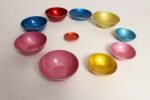 Set of Ten Norwegian Modern Enamel Multi-Color Bowls by Bjørn Engø for Emalox - Image 3