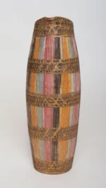 Vintage Italian Modernist Gilt Ceramic "Seta" Pitcher by Aldo Londi for Bitossi - Image 7