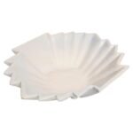 Art Deco Blue and White Matte Ceramic Lorbeek Console Bowl by Weller Pottery