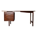 Mid-Century American Modern Studio Craft Walnut Desk by Richard Artschwager