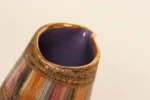 Vintage Italian Modernist Gilt Ceramic "Seta" Pitcher by Aldo Londi for Bitossi - Image 16