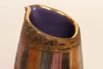 Vintage Italian Modernist Gilt Ceramic "Seta" Pitcher by Aldo Londi for Bitossi - Image 17