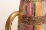 Vintage Italian Modernist Gilt Ceramic "Seta" Pitcher by Aldo Londi for Bitossi - Image 11