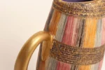 Vintage Italian Modernist Gilt Ceramic "Seta" Pitcher by Aldo Londi for Bitossi - Image 13