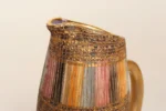 Vintage Italian Modernist Gilt Ceramic "Seta" Pitcher by Aldo Londi for Bitossi - Image 14