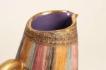 Vintage Italian Modernist Gilt Ceramic "Seta" Pitcher by Aldo Londi for Bitossi - Image 15