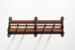 Antique Victorian Style Oak and Cast Iron Coat Rack - Image 4