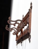 Antique Victorian Style Oak and Cast Iron Coat Rack - Image 7