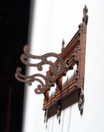 Antique Victorian Style Oak and Cast Iron Coat Rack - Image 7