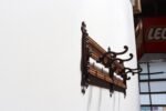 Antique Victorian Style Oak and Cast Iron Coat Rack - Image 3
