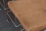 Set of Four Brazilian Leather and Stainless Steel Bar Stools by Fernando Jaeger - Image 27