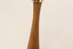Pair of Sculptural Vintage Austrian Brass and Walnut Candlesticks - Image 26