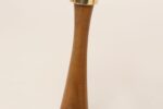 Pair of Sculptural Vintage Austrian Brass and Walnut Candlesticks - Image 26