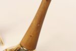 Pair of Sculptural Vintage Austrian Brass and Walnut Candlesticks - Image 23