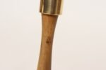 Pair of Sculptural Vintage Austrian Brass and Walnut Candlesticks - Image 22