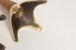 Pair of Sculptural Vintage Austrian Brass and Walnut Candlesticks - Image 28