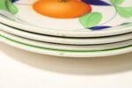 Set of Nine Vintage Italian "Orange" Fruit Motif Plates by Richard Ginori - Image 7