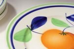 Set of Nine Vintage Italian "Orange" Fruit Motif Plates by Richard Ginori - Image 6