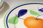 Set of Nine Vintage Italian "Orange" Fruit Motif Plates by Richard Ginori - Image 6