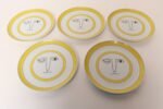 Set of Five Vintage Taste Setter Collection Winking Lion Plates by Sigma Italy - Image 2