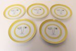Set of Five Vintage Taste Setter Collection Winking Lion Plates by Sigma Italy - Image 2