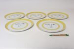 Set of Five Vintage Taste Setter Collection Winking Lion Plates by Sigma Italy - Image 5