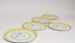 Set of Five Vintage Taste Setter Collection Winking Lion Plates by Sigma Italy - Image 3