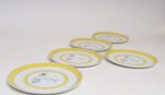 Set of Five Vintage Taste Setter Collection Winking Lion Plates by Sigma Italy - Image 3