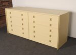Vintage Ten Drawer Dresser Debonaire Cabinet with Brass X Pulls by Paul Frankl - Image 7