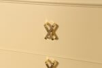 Vintage Ten Drawer Dresser Debonaire Cabinet with Brass X Pulls by Paul Frankl - Image 22