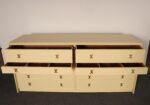 Vintage Ten Drawer Dresser Debonaire Cabinet with Brass X Pulls by Paul Frankl - Image 14
