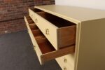 Vintage Ten Drawer Dresser Debonaire Cabinet with Brass X Pulls by Paul Frankl - Image 17