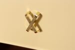 Vintage Ten Drawer Dresser Debonaire Cabinet with Brass X Pulls by Paul Frankl - Image 24