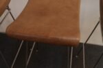 Set of Four Brazilian Leather and Stainless Steel Bar Stools by Fernando Jaeger - Image 29