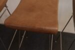 Set of Four Brazilian Leather and Stainless Steel Bar Stools by Fernando Jaeger - Image 29