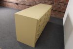Vintage Ten Drawer Dresser Debonaire Cabinet with Brass X Pulls by Paul Frankl - Image 4