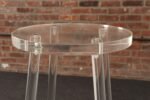 Single Vintage American Hollywood Regency Style Lucite Bar Stool - Image 18