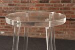 Single Vintage American Hollywood Regency Style Lucite Bar Stool - Image 18