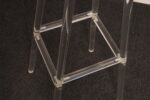 Single Vintage American Hollywood Regency Style Lucite Bar Stool - Image 9