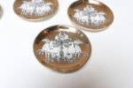 Set of Eight Vintage Gilded Roman Chariot Coasters by Piero Fornasetti with Box - Image 19