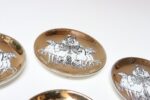 Set of Eight Vintage Gilded Roman Chariot Coasters by Piero Fornasetti with Box - Image 20