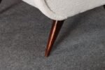 Pair of Italian Walnut and Gray and White Tweed Club Chairs after Marco Zanuso - Image 22
