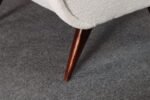 Pair of Italian Walnut and Gray and White Tweed Club Chairs after Marco Zanuso - Image 22