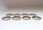 Set of Eight Vintage Gilded Roman Chariot Coasters by Piero Fornasetti with Box - Image 12